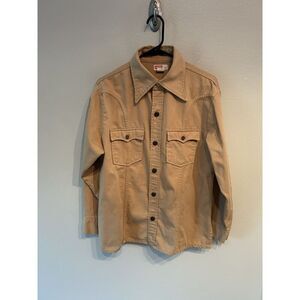 Vintage Levi’s Men’s Large Made In USA Shirt Jacket Khaki Tan